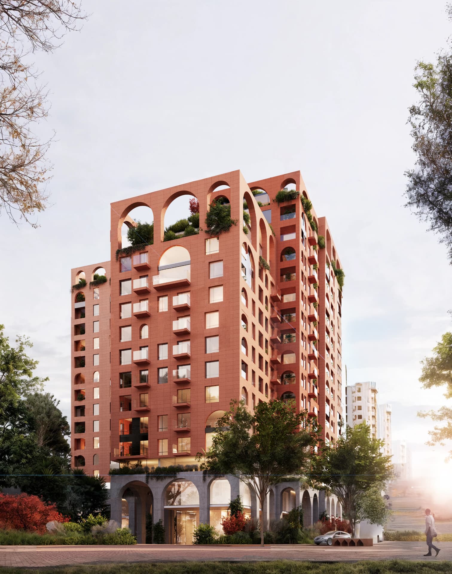 Vizualizim arkitektonik i projektit Harkada